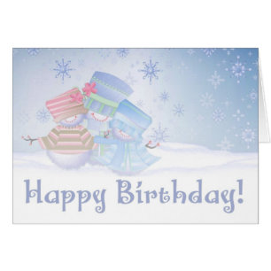 Bonne carte Frosty Anniversaire