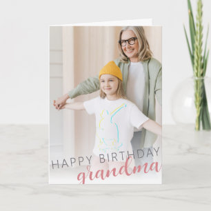 Bonne carte grand-mère d'anniversaire