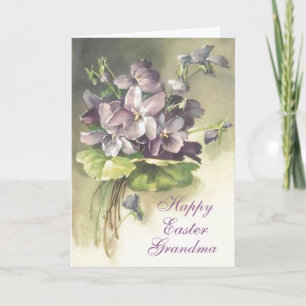 Bonne carte grand-mère de Pâques