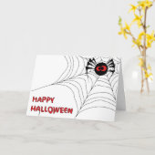 Bonne carte Halloween (Fleur jaune)