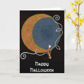 Bonne carte Halloween (Fleur jaune)