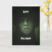Bonne carte Halloween (Fleur jaune)