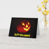 Bonne carte Halloween (Fleur jaune)