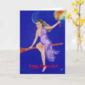 Bonne carte Halloween (Fleur jaune)