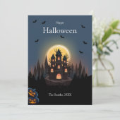 Bonne carte Halloween Castle (Debout devant)