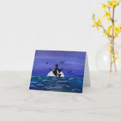 Bonne carte Halloween Witchy Moonrise (Fleur jaune)