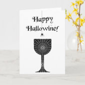 Bonne carte Hallowine Halloween (Fleur jaune)