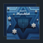 Bonne carte Hanoukka Menorah<br><div class="desc">Conception de l'apparence découpée en papier.</div>