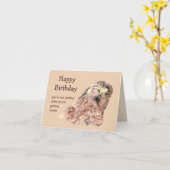 Bonne carte Hawk pour le jugement d'anniversaire (Fleur jaune)