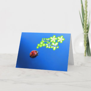 Bonne carte Ladybug anniversaire