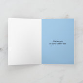 Bonne carte lapin lapin bleu (Intérieur)