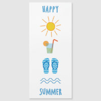 Bonne carte magnétique estivale