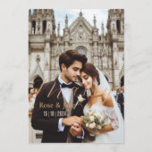 Bonne, carte mariage (Devant)