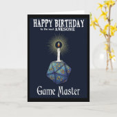 Bonne carte Master de jeu d'anniversaire (Fleur jaune)