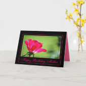 Bonne carte mère d'anniversaire (Fleur jaune)