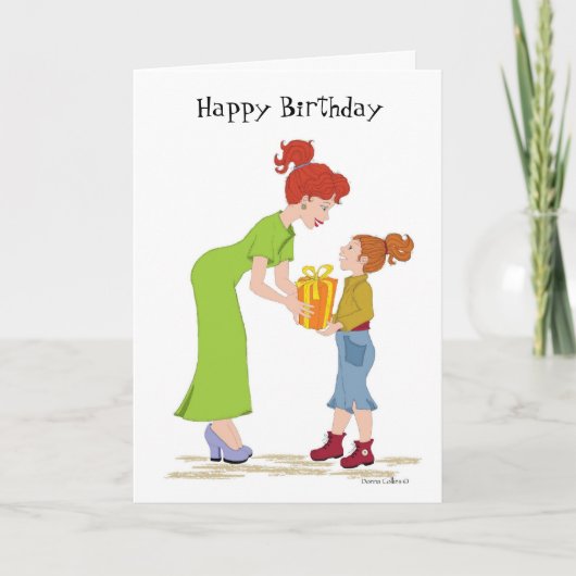 Bonne carte mère d'anniversaire (Devant)