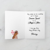 Bonne carte mère de chien de jour de mère (Intérieur)