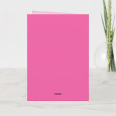 Bonne carte mère, rose, Bilingue (Dos)