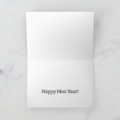 Bonne carte Moo Année (Intérieur)