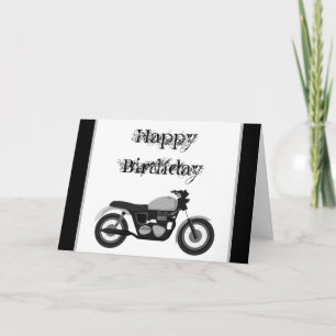 Bonne carte moto d'anniversaire