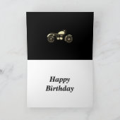 Bonne carte moto d'anniversaire (Intérieur)
