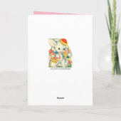 Bonne carte Nostalgique Vintage Bunny de Pâques (Dos)