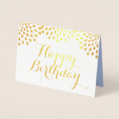 Bonne carte or Foil Anniversaire (Devant)