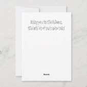 Bonne carte "Owl'oween Flat Hallowen Card (Dos)