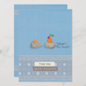 Bonne carte Pâque avec enveloppe (Devant / Derrière)