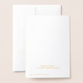 Bonne carte Pâques Bunny Foil (Derrière avec enveloppe)