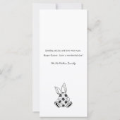 Bonne carte Pâques mignonne Printemps Chick Holida (Dos)