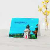 Bonne carte phare d'anniversaire (Fleur jaune)