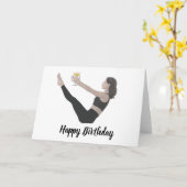 Bonne carte Pilates Teaser Anniversaire (Fleur jaune)