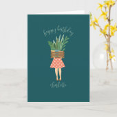 Bonne carte Plante d'anniversaire (Fleur jaune)