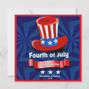 Bonne carte plate du 4 juillet