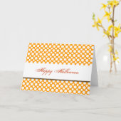 Bonne carte Pointe blanche Halloween (Fleur jaune)