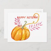 Bonne carte postale Automne (Devant / Derrière)