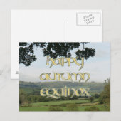 Bonne Carte Postale Automne Equinox (Devant / Derrière)