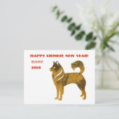 Bonne carte postale chinoise du Nouvel An (Debout devant)