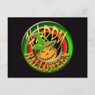 Bonne carte postale citrouille Halloween (personna