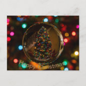 Bonne carte postale couleur marron de Noël (Devant)