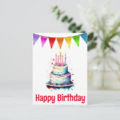 Bonne carte postale d'anniversaire (Debout devant)