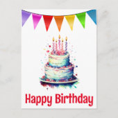 Bonne carte postale d'anniversaire (Devant)