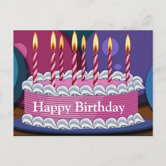 Bonne carte postale d'anniversaire (Devant)