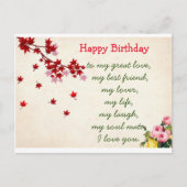 Bonne carte postale d'anniversaire (Devant)