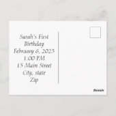 Bonne carte postale d'anniversaire (Dos)