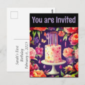 Bonne carte postale d'anniversaire (Devant / Derrière)