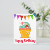 Bonne carte postale d'anniversaire (Debout devant)