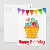 Bonne carte postale d'anniversaire (Devant / Derrière)