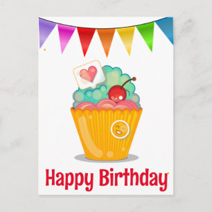 Bonne carte postale d'anniversaire